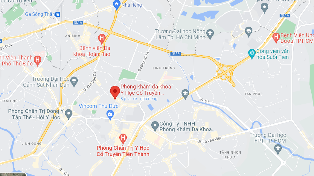 Bản đồ đến phòng khám